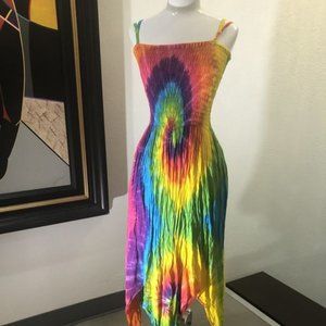 Peaceful People Rainbow Tiedye Dress